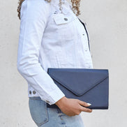 BRAVE SOLES HEATHER LEATHER ENEVLOPE CLUTCH