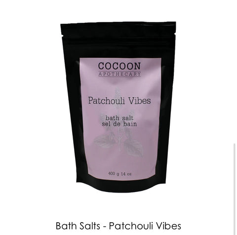 COCOON APOTHECARY PATCHOULI VIBES BATH SALTS