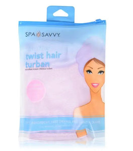 Spa Savvy Microfiber Twist hair Turban