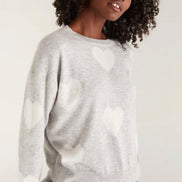 ZSUPPLY TOSSED HEART SWEATER