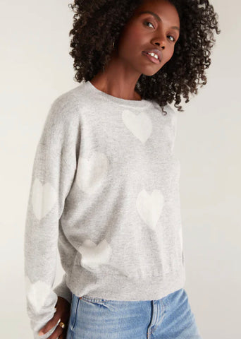 ZSUPPLY TOSSED HEART SWEATER