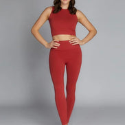 Cest moi bamboo Rib High Waisted full length tights