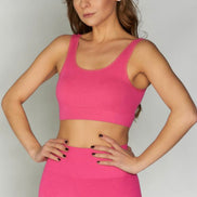 C'EST MOI BAMBOO BACK V RIBBED BRALETTE