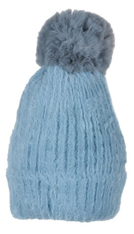 CATHERINE LILLYWHITE'S ULTRASOFT KNIT POMPOM HAT