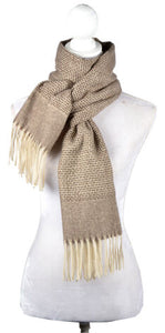 CATHERINE LILLYWHITE'S HOUNDSTOOTH CHECK SCARF