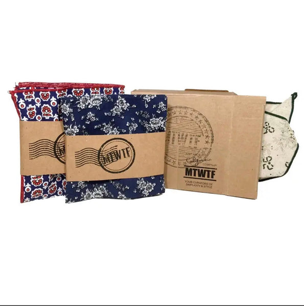 MEN'S *MTWTF POCKET SQUARE 3-PACK