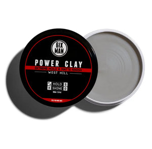 6IXMAN *POWER CLAY, NATURAL MATTE FINISH, HIGH HOLD