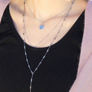 FAB RILEY OPAL DOUBLE LAYERED NECKLACE